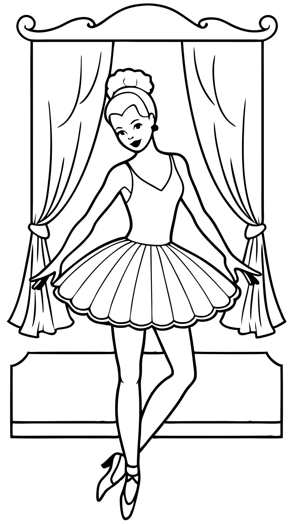 ballerina barbie coloring pages